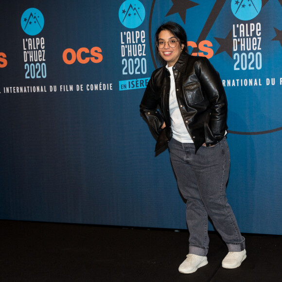 Melha Bedia lors du deuxième jour de la 23ème édition du festival international du film de comédie l'Alpe d'Huez, Isère, France, le 15 janvier 2020. © Cyril Moreau/Bestimage 