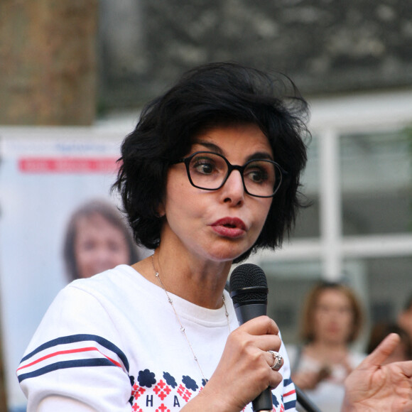 Exclusif - Rachida Dati - Les ténors de la droite soutiennent la candidate Brigitte Kuster dans le 17ème arrondissement de Paris le 14 juin 2022