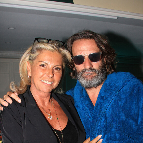 Caroline Margeridon, Frédéric Beigbeder- Soirée InPhiltration by Le Philtre Vodka au restaurant Montecito de l'hôtel Kimpton St Honoré Paris. Le 9 juin 2022. © Philippe Baldini / Bestimage