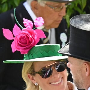 Zara Phillips (Zara Tindall) et son mari Mike Tindall lors du troisième jour "Ladies Day" de la Royal Ascot 2022 à l'hippodrome d'Ascot dans le Berkshire, Royaume Uni, le 16 juin 2022.