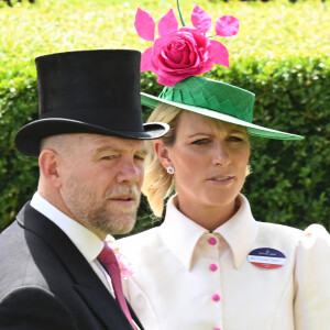 Zara Phillips (Zara Tindall) et son mari Mike Tindall lors du troisième jour "Ladies Day" de la Royal Ascot 2022 à l'hippodrome d'Ascot dans le Berkshire, Royaume Uni