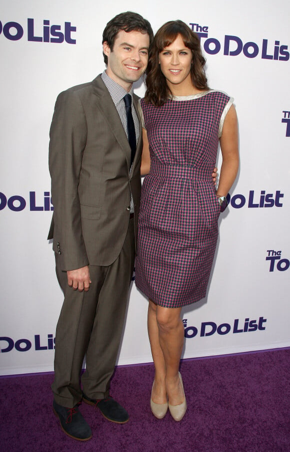 Bill Hader, Maggie Carey - Avant-premiere du film "The To Do List" a Westwood, le 23 juillet 2013.