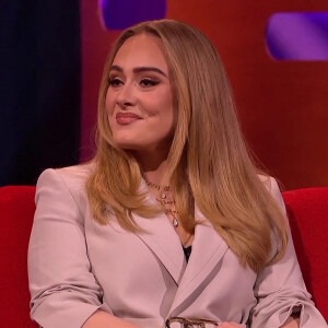 Adele sur le plateau de l'émission "The Grahal Norton Show" à Londres. 