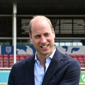 Visite du prince William, duc de Cambridge, à St George's Park à Burton-on-Trent, Royaume Uni, le 15 juin 2022, pour rencontrer l'équipe féminine d'Angleterre avant l'Euro féminin de l'UEFA 2022. 