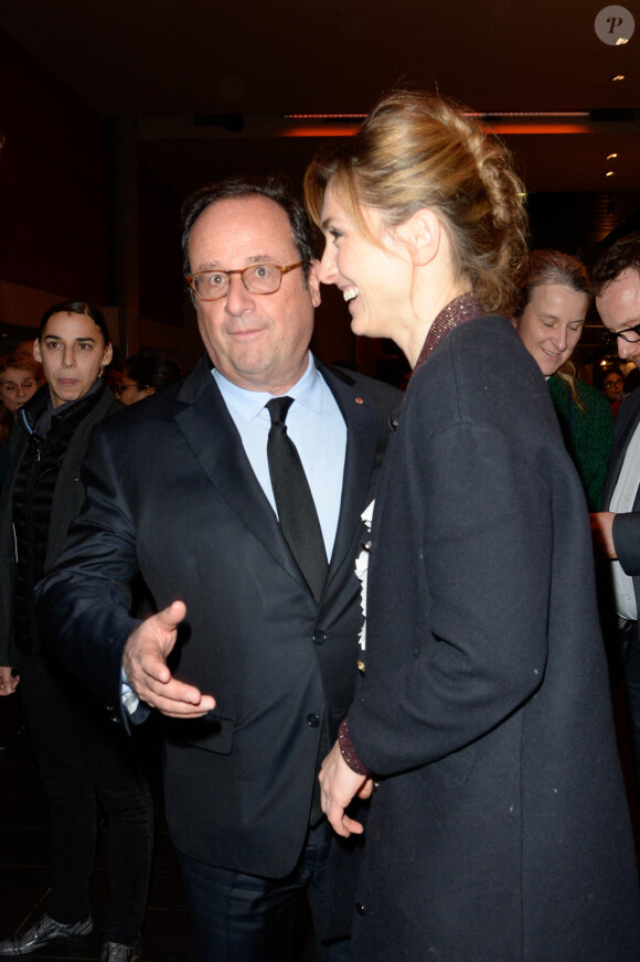François Hollande et Julie Gayet - Première du film "The Ride" au MK2 Bibliothèque à Paris. Le 26 janvier 2018 © Coadic Guirec / Bestimage 