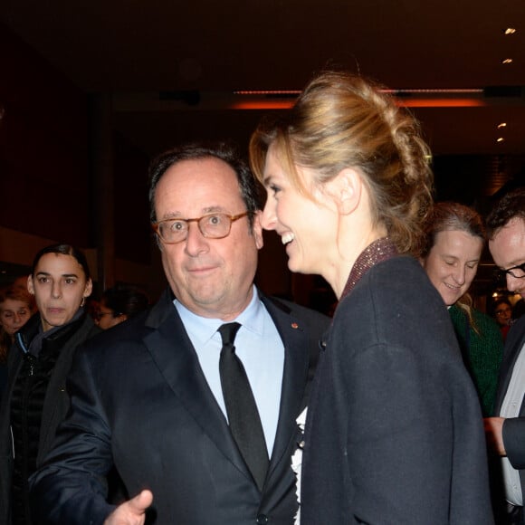 François Hollande et Julie Gayet - Première du film "The Ride" au MK2 Bibliothèque à Paris. Le 26 janvier 2018 © Coadic Guirec / Bestimage 