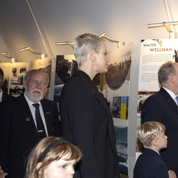 Le prince Albert II de Monaco, la princesse Charlene, le prince Jacques et la princesse Gabriella - Le prince Albert II de Monaco inaugure l'exposition l’exposition "Sailing the Sea of Science, Scientist and explorer. Prince Albert Ier and the early norwegian exploration of Svalbard " au Fram Museum à Oslo le 22 juin 2022.