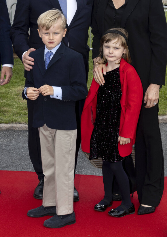 Le prince Jacques de Monaco et la princesse Gabriella - Le prince Albert II de Monaco inaugure l'exposition l’exposition "Sailing the Sea of Science, Scientist and explorer. Prince Albert Ier and the early norwegian exploration of Svalbard " au Fram Museum à Oslo le 22 juin 2022.