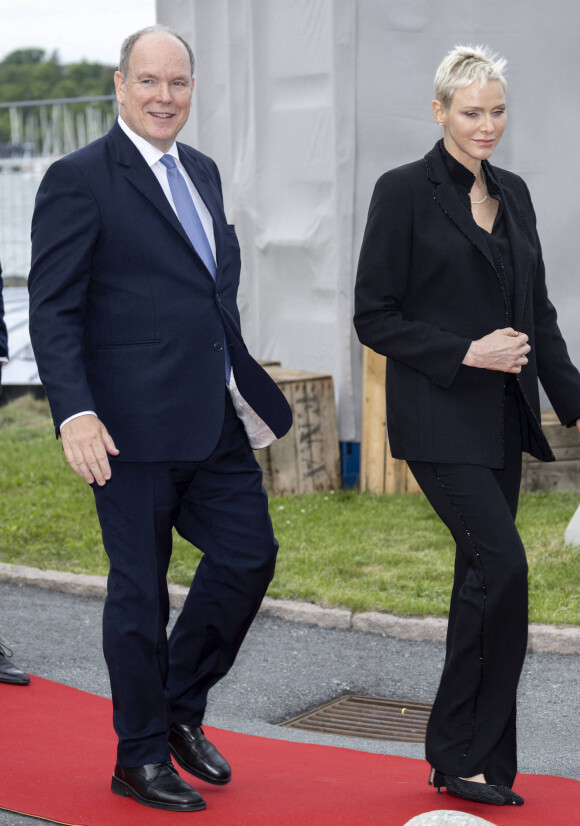 Le prince Albert II de Monaco et la princesse Charlene - Le prince Albert II de Monaco inaugure l'exposition l’exposition "Sailing the Sea of Science, Scientist and explorer. Prince Albert Ier and the early norwegian exploration of Svalbard " au Fram Museum à Oslo le 22 juin 2022.