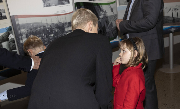 La princesse Charlene de Monaco et la princesse Gabriella - Le prince Albert II de Monaco inaugure l'exposition l’exposition "Sailing the Sea of Science, Scientist and explorer. Prince Albert Ier and the early norwegian exploration of Svalbard " au Fram Museum à Oslo le 22 juin 2022.