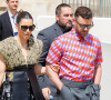 Jessica Biel et son mari Justin Timberlake - Sorties du défilé de mode Homme printemps-été 2023 Louis Vuitton dans la cour Carrée du Louvre à Paris. © Veeren-Clovis/Bestimage 