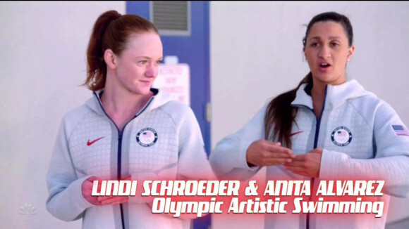 Anita Alvarez (à droite) et Lindi Schroeder - Les coachs de The Voice USA tentent les sports olympiques