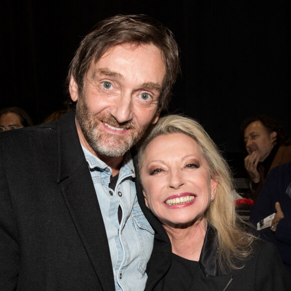 Pierre Palmade et Véronique Sanson - Concert de Véronique Sanson au Palais des Sports à Paris. Le 26 avril 2019. © Cyril Moreau / Bestimage