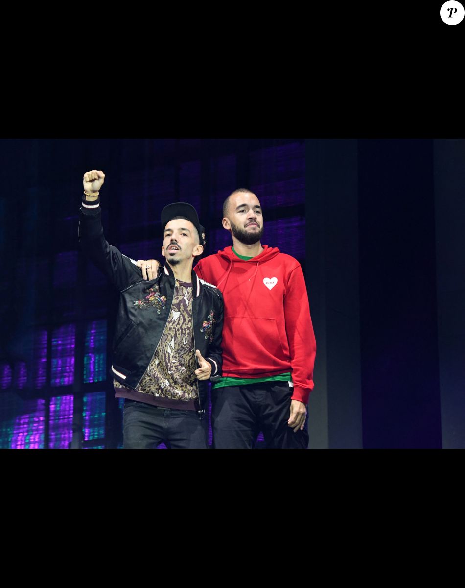 Bigflo et Oli en concert au stade Orange Velodrome à Marseille le 11 octobre 2019 dans le cadre de la tournée de Soprano, Phoenix Tour. © Bruno Bebert / Bestimage