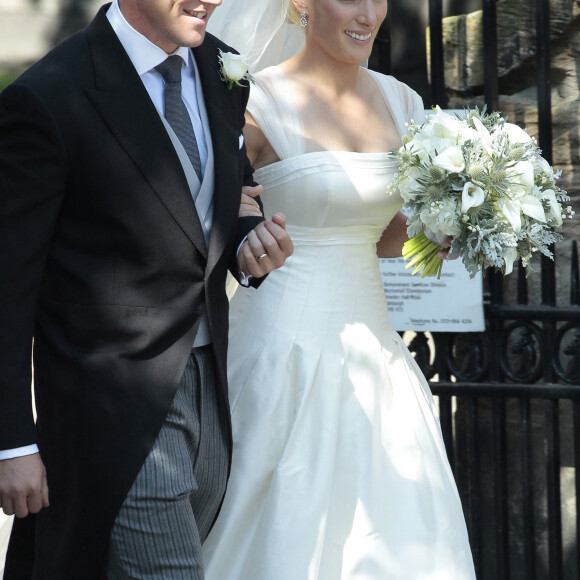 Mariage de Mike et Zara Tindall à Edimbourg le 30 juillet 2011.