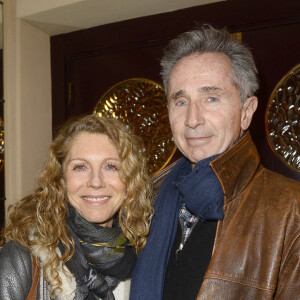 Thierry Lhermitte et sa femme Hélène - People à la générale de la pièce "L'être ou pas" au Théâtre Antoine à Paris le 21 mars 2016. © Coadic Guirec/Bestimage