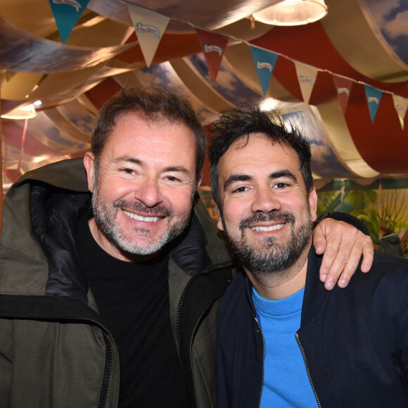 Exclusif - Jérôme Anthony et Alex Goude au lancement de l'édition 2022 de La Foire du Trône à Paris, le 1er avril 2022. © Rachid Bellak/Bestimage