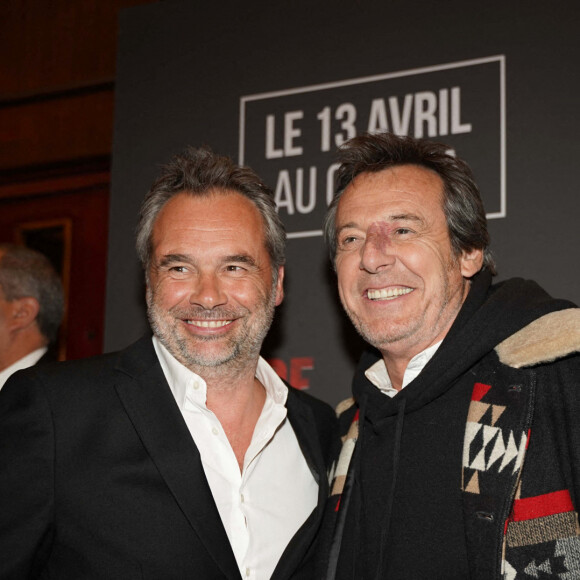 Exclusif - Ugo Mola, Jean-Luc Reichmann - Avant-première du film "Le Stade" au Grand Rex à Paris, le 4 avril 2022. © Veeren / Bestimage