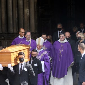 Obsèques de Jean-Paul Belmondo en l'église Saint-Germain-des-Prés, à Paris le 10 septembre 2021. © Dominique Jacovides / Bestimage 