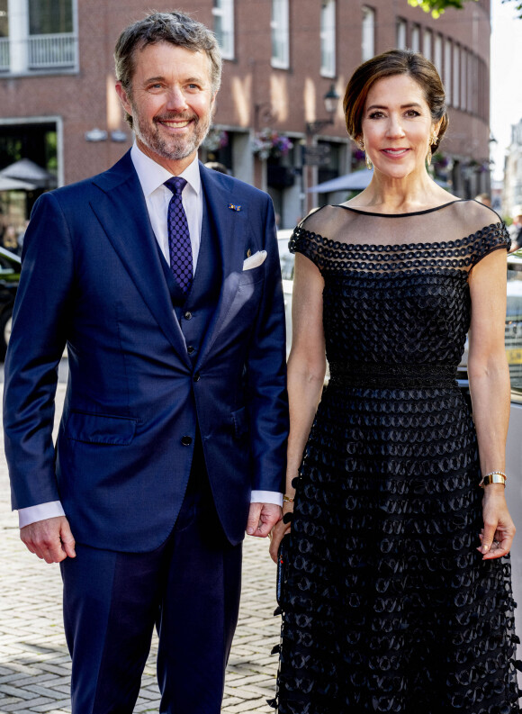 Le prince Frederik de Danemark, la princesse Mary lors de la visite du prince héritier de Danemark aux Pays-Bas le 20 juin 2022. 