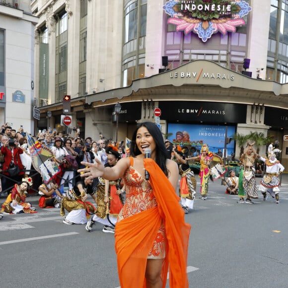 Anggun - Inauguration de l'expostion "Indonésie : de Java à Bali" au BHV / Marais à Paris le 8 juin 2022. © Marc Ausset-Lacroix/Bestimage