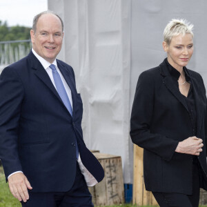 Le prince Albert II de Monaco et la princesse Charlene - Le prince Albert II de Monaco inaugure l'exposition l'exposition "Sailing the Sea of Science, Scientist and explorer. Prince Albert Ier and the early norwegian exploration of Svalbard ".