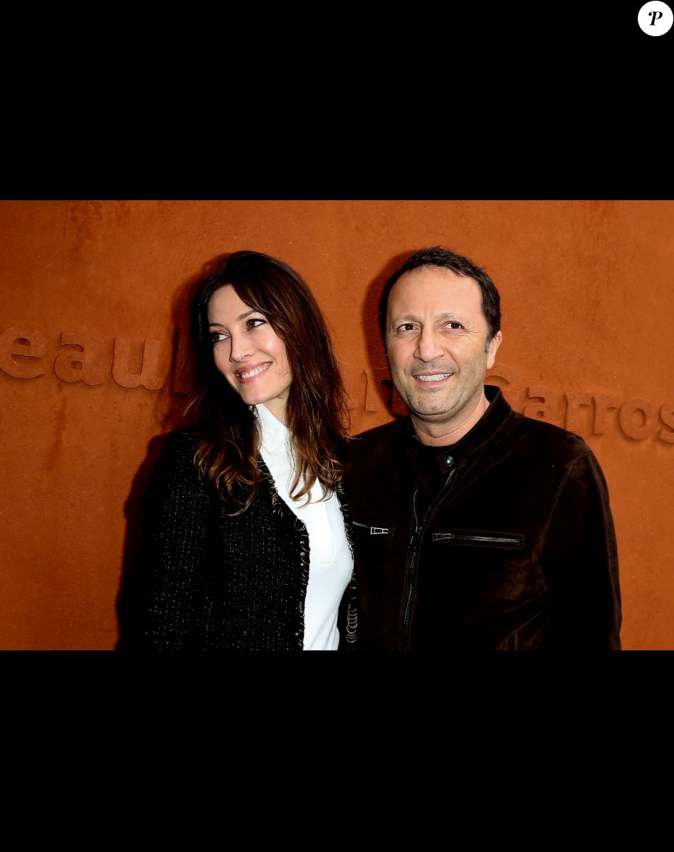 Mareva Galanter et son compagnon Arthur (Jacques Essebag) - People au village des internationaux de France de tennis à Roland Garros à Paris 5 juin 2016. © Dominique Jacovides / Bestimage