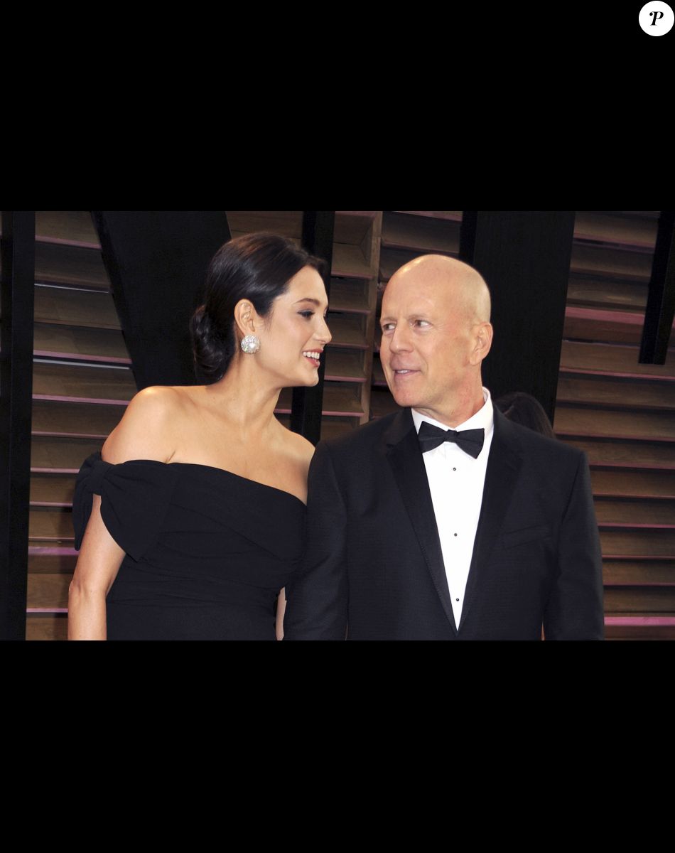 Bruce Willis et sa femme Emma Heming (enceinte) à West Hollywood. Le 2 mars 2014.