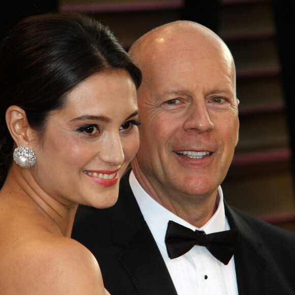 Bruce Willis, Emma Heming à la soirée Vanity Fair après la 86 ème cérémonie des Oscars le 2 mars 2014 