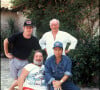 Rendez-vous à la villa d'Eddie Barclay avec Eddy Mitchell, Carlos et Paul-Loup Sulitzer à Saint-Tropez en 1992