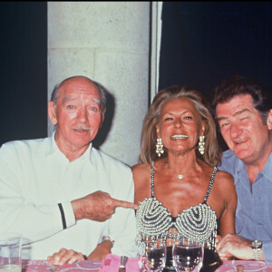 Eddie Barclay, Jacqueline Veissière et Eddy Mitchell en 1993