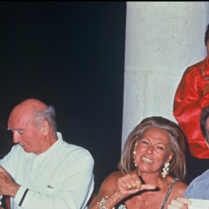 Eddie Barclay, Jacqueline Veissière et Eddy Mitchell en 1993