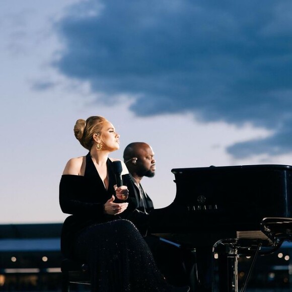 Adele en concert à Hyde Park à Londres le 1er juillet 2022.