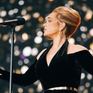 Adele en concert à Hyde Park à Londres.