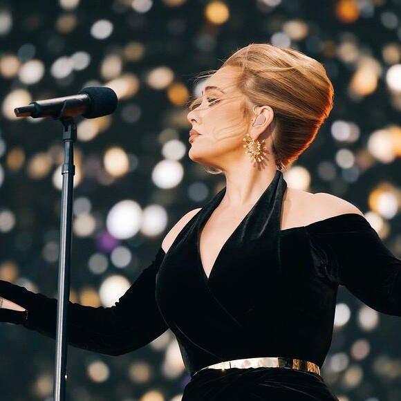 Adele en concert à Hyde Park à Londres.