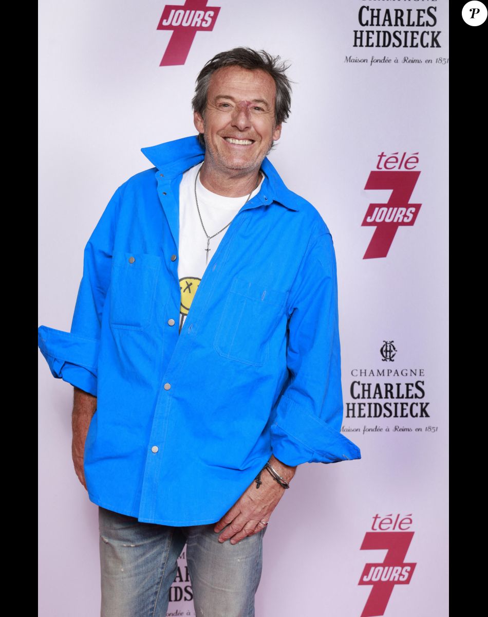 Exclusif - Jean-Luc Reichmann - Soirée "Télé 7 Jours Summer Party" au restaurant "Monsieur Bleu" à Paris le 14 juin 2022. © Christophe Aubert via Bestimage