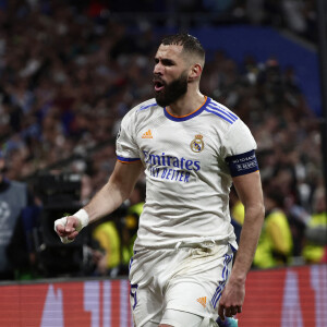 Karim Benzema - Demi-Finale retour de la Ligue Des champions (LDC) "Real Madrid - Manchester City (3-1)" au stade Bernabeu, le 4 mai 2022.