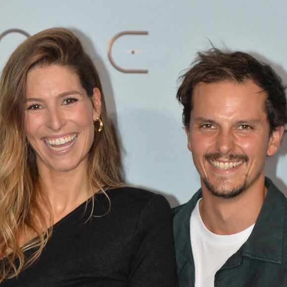 Juan Arbelaez et sa femme Laury Thilleman - Projection du film "Dune" au cinéma Le Grand Rex à Paris, le 6 septembre 2021. © Veeren/Bestimage 