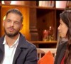 Alexandre et Sandy de "Mariés au premier regard" lors du bilan, diffusé le 27 juin 2022, sur M6