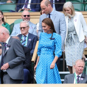 Prince William and Kate Middleton, the Duke and Duchess of Cambridge, on day nine of the Wimbledon Tennis Championships in London, UK on July 5, 2022. Photo by Stephen Lock/i-Images/ABACAPRESS.COM 