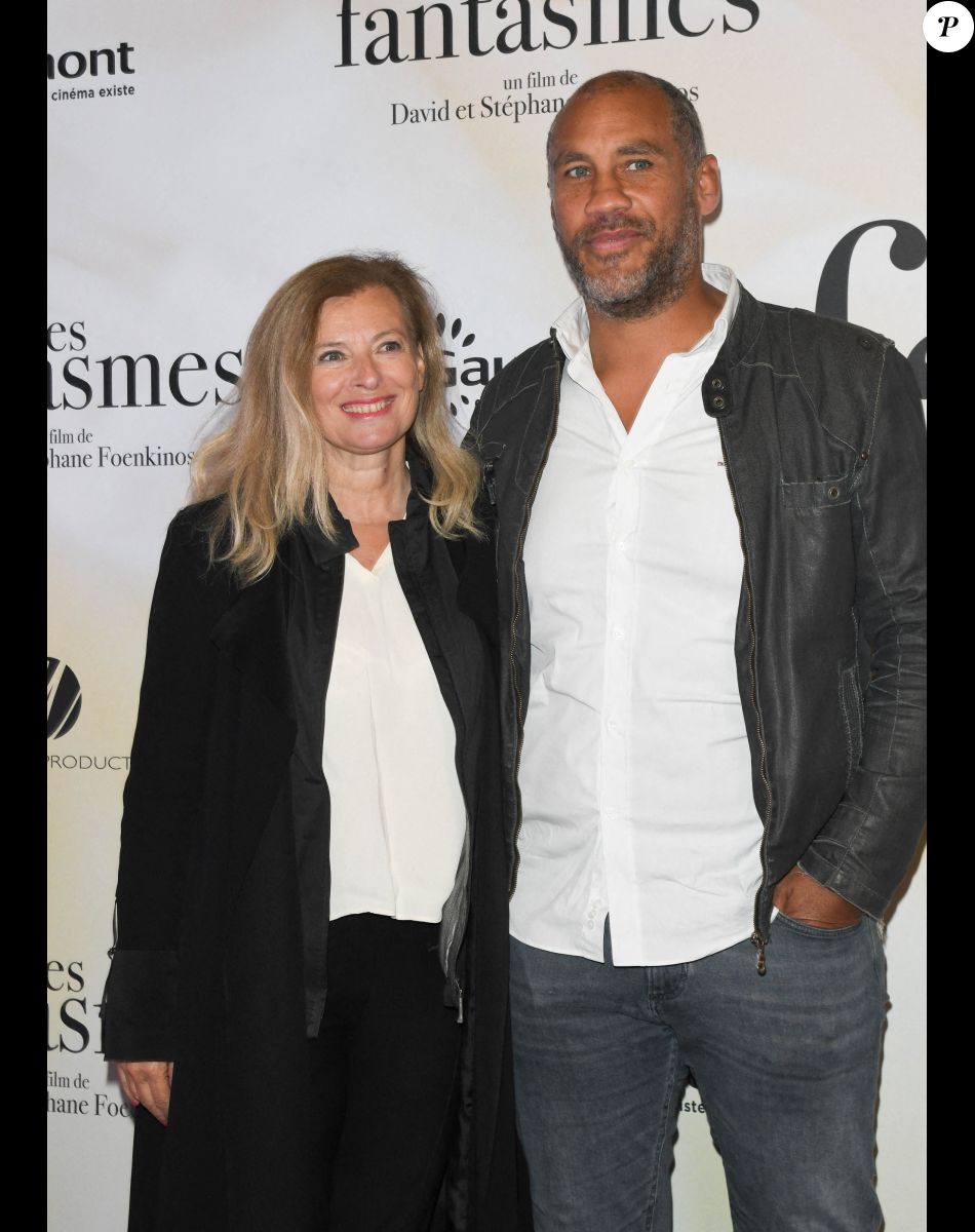 Valérie Trierweiler et son compagnon Romain Magellan - Avant-première du film "Les fantasmes" au cinéma Pathé Wepler à Paris. Le 24 juin 2021 © Coadic Guirec / Bestimage