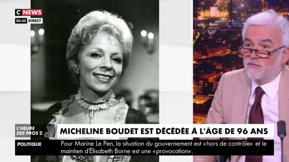Mort de Micheline Boudet : L'émouvant hommage de Pascal Praud en direct