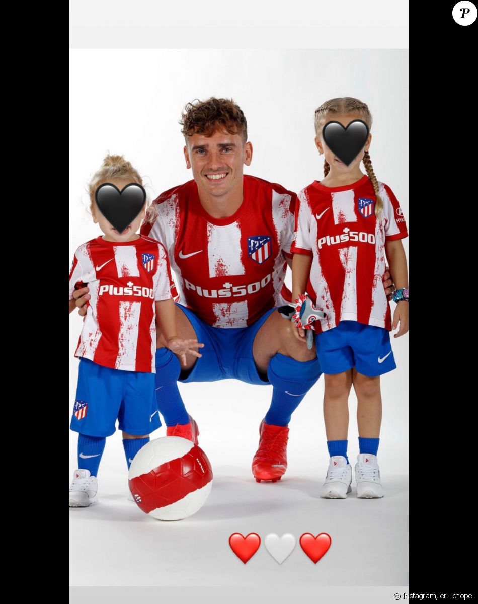 Les enfants d'Antoine Griezmann et Erika Choperena.