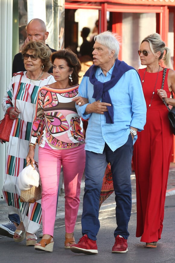 Bernard Tapie et sa femme Dominique sont allés diner au restaurant "Le Girelier" à Saint-Tropez. Le 15 juillet 2020 