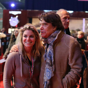 Bernard Tapie et sa fille Sophie - Dans le cadre du Gucci Paris Masters a eu lieu l'epreuve "Style & Competition for AMADE" a Villepinte le 7 décembre 2013. 