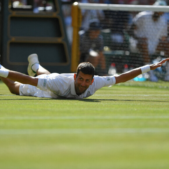 Finale du tournoi de Wimbledon "Novak Djokovic - Nick Kyrgios (4/6 - 6/3 - 6/4 - 7/6)", le 10 juillet 2022.