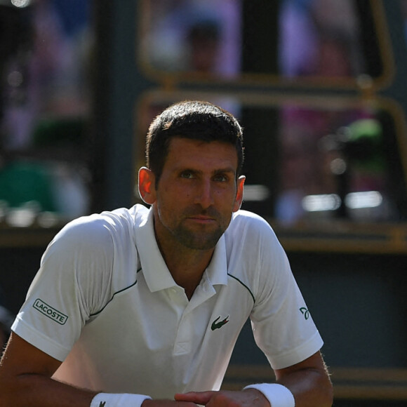 Finale du tournoi de Wimbledon "Novak Djokovic - Nick Kyrgios (4/6 - 6/3 - 6/4 - 7/6)", le 10 juillet 2022.