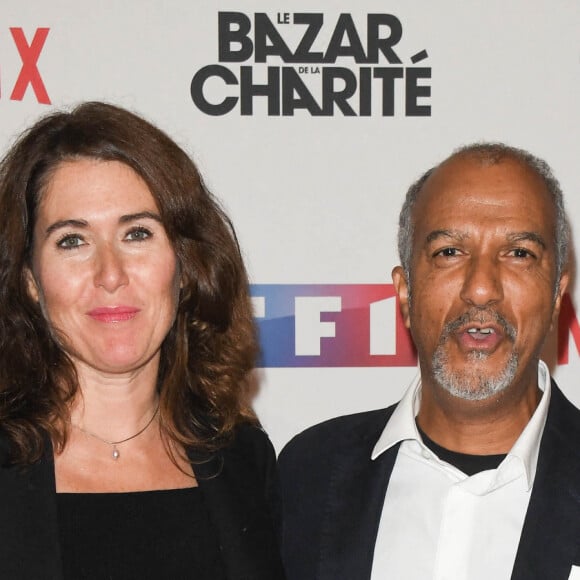 Pascal Légitimus et sa femme Adriana Santini à l'avant-première de série télévisé TF1 "Le Bazar de la Charité" au Grand Rex à Paris, France, le 30 septembre 2019. © Coadic Guirec/Bestimage 