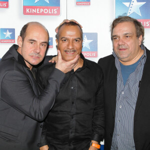 Didier Bourdon, Pascal Legitimus, Bernard Campan - Avant-premiere du film "Les Trois frères, le retour" au Kinépolis de Lomme, le 31 janvier 2014. 