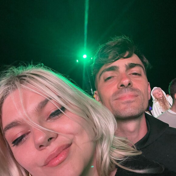 Louane avec son compagnon Florian Rossi au festival de Coachella, avril 2022.